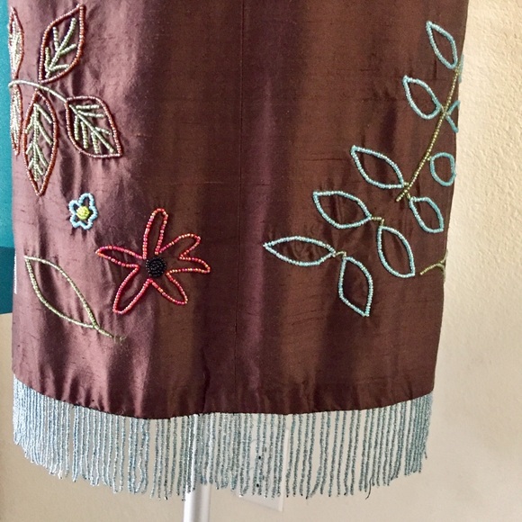 🆕 NICOLE MILLER beaded SILK dress! - Picture 12 of 13